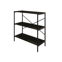 Estante C/03 Prateleiras 84x80x33cm Tub Tueh883 Carvalho Dark - Carvalho Dark /
