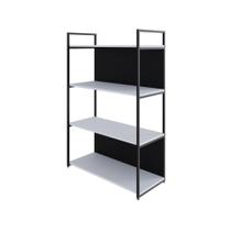 Estante C/04 Prateleiras 118x80x33cm C/fundo Yon Branco Tx/ Branco Tx/ Estante C/04 Prateleiras 118x80x33cm C/fundo Yon Branco Tx/ Branco Tx/