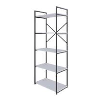 Estante C/05 Prateleiras 152x60x33cm Yon Branco Tx/ Branco Tx/