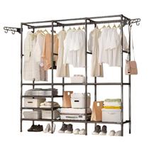 Estante Cabideiro Guarda Roupa Sapateira Rack Organizador 3 Andar Arara Portátil Multifuncional Estante Cabideiro Guarda Roupa Sapateira Rack Organizador 3 Andar Arara Portátil Multifuncional