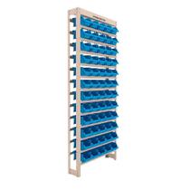 Estante caixa box presto azul 99x150x27cm 54 gavetas n-5