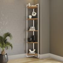 Estante Cantoneira Kappesberg Estilo Industrial Li022 cor Canela Branco