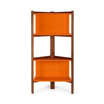 Estante Cantoneira Multiuso ES-01 c/ nichos Laca Laranja