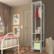 Estante Closet 40cm 3 Prateleiras e 1 Cabideiro - Branco Estante Closet 40cm 3 Prateleiras e 1 Cabideiro - Branco