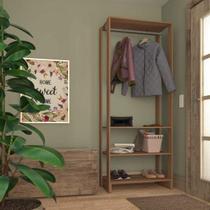 Estante Closet 80cm 3 Prateleiras e 1 Cabideiro - Montana