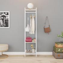 Estante Closet Arara 187x45cm 3 Prateleiras Active Yescasa Branco/Snow Estante Closet Arara 187x45cm 3 Prateleiras Active Yescasa Branco/Snow