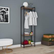 Estante Closet Arara 187x60cm 3 Prateleiras Active Yescasa