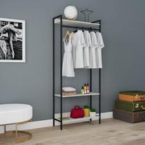Estante Closet Arara 187x80cm 3 Prateleiras Active Yescasa