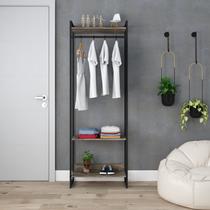 Estante Closet Arara Industrial 3 Prateleiras 187x60cm Dynamica Yescasa