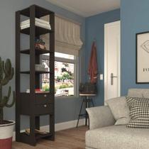 Estante Closet com 2 Gavetas e 5 Nichos - Grafite