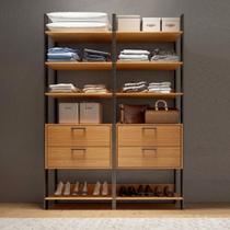 Estante Closet Organizador De Roupas Com 04 Gavetas 100% Mdf