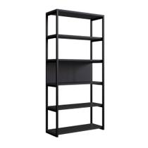 Estante Closet Tubular Miami Preto 90cm