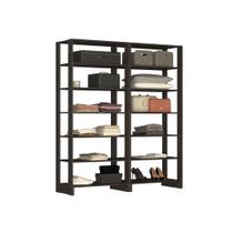 Estante Closet Yes 160cm com 12 Prateleiras - Grafite