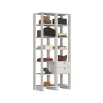 Estante Closet Yes 80cm c/ 11 Nichos e 2 Gavetas - Branco