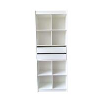 Estante Colmeia Com Gaveta 100 Mdf Branco Suprema Móveis