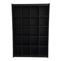 Estante Colmeia Organizadora Lojas E Comércios 100% Mdf Preto - Suprema Móveis