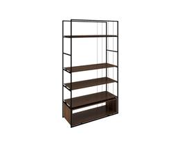 Estante Columbia Avelã/ Metal Preto Rudnick Estante Columbia Avelã/ Metal Preto Rudnick