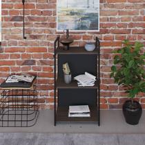 Estante com 3 Prateleiras 84x45x33cm com Fundo Yon Estante com 3 Prateleiras 84x45x33cm com Fundo Yon