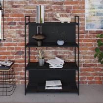 Estante com 4 Prateleiras 118x80x33cm com Fundo Yon Estante com 4 Prateleiras 118x80x33cm com Fundo Yon