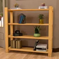 Estante com 4 Prateleiras Larga para Sala, Cozinha, Quarto, Escritório Multiuso Estante com 4 Prateleiras Larga para Sala, Cozinha, Quarto, Escritório Multiuso