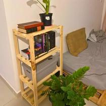 Estante com 4 Prateleiras para Sala, Cozinha, Quarto, Escritório Multiuso