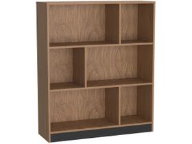 Estante com 6 Nichos B25 - Mel/Preto