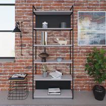 Estante com 6 Prateleiras 186cm X 80cm X 33cm com Fundo Yon Estante com 6 Prateleiras 186cm X 80cm X 33cm com Fundo Yon
