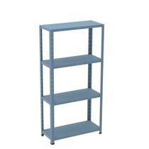 Estante com Estrutura Metálica com 4 Prateleiras Espresso Móveis Azul/Dali Estante com Estrutura Metálica com 4 Prateleiras Espresso Móveis Azul/Dali