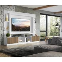 Estante Com Suporte Para Até 65 Fg3386 Branca/madeirada