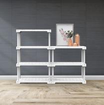 Estante Cube Eco4 - 4 prateleiras branca