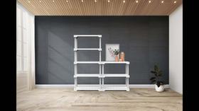 Estante Cube Eco5 - 5 prateleiras branca Estante Cube Eco5 - 5 prateleiras branca