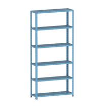 Estante de aço 175x92x30 6 prat. c/ reforço pandin - azul dalí