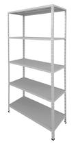 Estante de aço 5 prateleiras reguláveis 40cm multiuso cinza