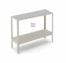 Estante de Aço com 2 Prateleiras Ideal para Livros, Quarto e Cozinha Cinza W3 Estante de Aço com 2 Prateleiras Ideal para Livros, Quarto e Cozinha Cinza W3