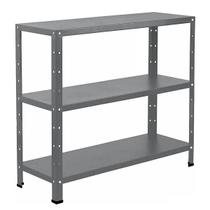 Estante De Aço Com 3 Bandejas 90cm Resistente Multiuso Para Escritório Sala Estoque Quarto Loja Decoração