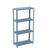 Estante de Aço com 4 Prateleiras Linha Light 1,40 M Azul Dali Estante de Aço com 4 Prateleiras Linha Light 1,40 M Azul Dali
