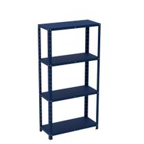 Estante de Aço com 4 Prateleiras Linha Light 1,40 M Azul Del Rey Estante de Aço com 4 Prateleiras Linha Light 1,40 M Azul Del Rey