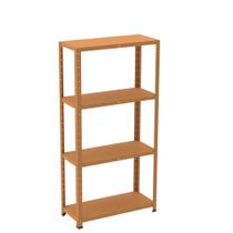Estante de Aço com 4 Prateleiras Linha Light 1,40 M Laranja Estante de Aço com 4 Prateleiras Linha Light 1,40 M Laranja
