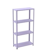 Estante de Aço com 4 Prateleiras Linha Light 1,40 M Lílas Estante de Aço com 4 Prateleiras Linha Light 1,40 M Lílas