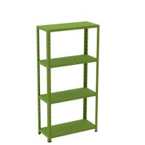 Estante de Aço com 4 Prateleiras Linha Light 1,40 M Verde Estante de Aço com 4 Prateleiras Linha Light 1,40 M Verde
