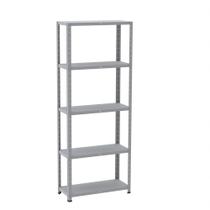 Estante de Aço com 5 Prateleiras Linha Light 1,80 M Cinza Estante de Aço com 5 Prateleiras Linha Light 1,80 M Cinza
