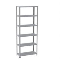 Estante de Aço com 6 Prateleiras Linha Light 2,0 M Cinza