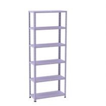 Estante de Aço com 6 Prateleiras Linha Light 2,0 M Lílas Estante de Aço com 6 Prateleiras Linha Light 2,0 M Lílas