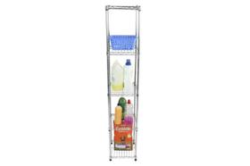 Estante De Aço Cromada Com 5 Prateleiras Rack Aramado 1030 Estante De Aço Cromada Com 5 Prateleiras Rack Aramado 1030