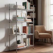 Estante De Aco Cromado 6 Prateleiras 180x60x35cm 300kg