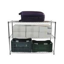 Estante de Aço Cromado com 3 Prateleias Tipo Rack Estante de Aço Cromado com 3 Prateleias Tipo Rack