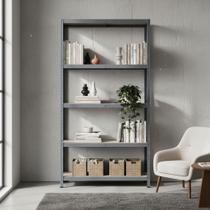 Estante De Aco E Mdf 5 Prateleiras 196x100x50cm 1500kg