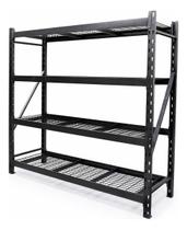 Estante De Aco Industrial 195x182x60cm 4 Prateleiras 3628kg Cinza