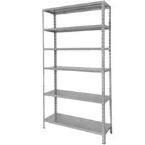 Estante de Aço Multiuso com 6 Prateleiras Alta Resistência e Fácil Montagem