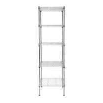 Estante de Aço Multiuso Quadrada 5 Prateleiras Ajustáveis Estante de Aço Multiuso Quadrada 5 Prateleiras Ajustáveis